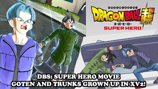 DLC Teen GOTEN & TRUNKS (DBS: SUPER HERO MOVIE) IN XV2 FINALLY NEW DESIGN Dragon Ball Xenoverse 2