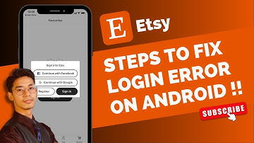 Etsy - Fix Login Error on Android !