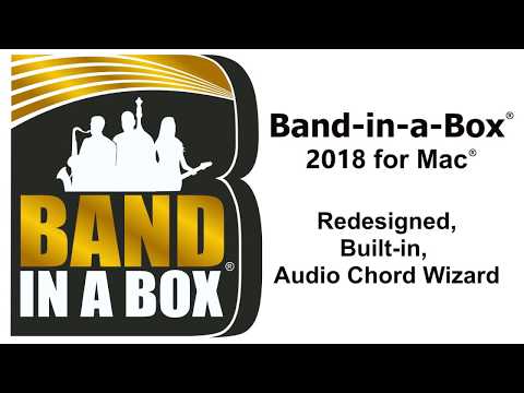 Audio Chord Wizard in Band-in-a-Box® 2018 for Mac®