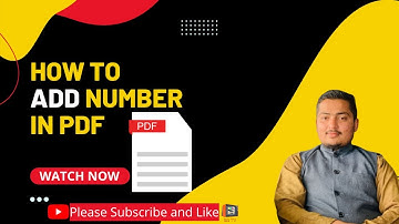 How To Add Page Number In PDF||Most Easy method to add number in PDF Files||#sb #pagenumber