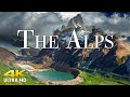 FLYING OVER THE ALPS (4K UHD) - Calming Music With Stunning Beautiful Natural Film For Relaxation