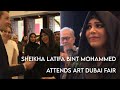 Sheikha latifa bint mohammed bin rashid al maktoum at art dubai 2023 fair in abu dhabi