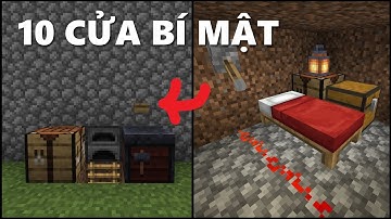 ✔ 10 Cách Làm Cửa ẨN Đơn Giản Trong Minecraft BEDROCK