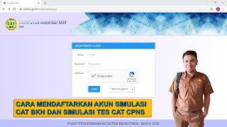 Cara Mendaftarkan Akun Simulasi CAT CPNS BKN dan Simulasi CAT CPNS 2021 screenshot 4