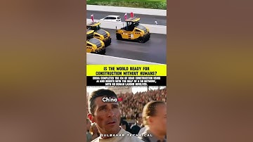 China Builds Road with AI & 5G | ZERO Human Workers! | China