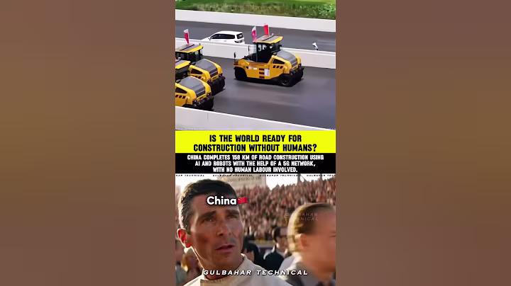 China Builds Road with AI & 5G | ZERO Human Workers! | China's AI Road: 158 KM Built by Robots! 🚧