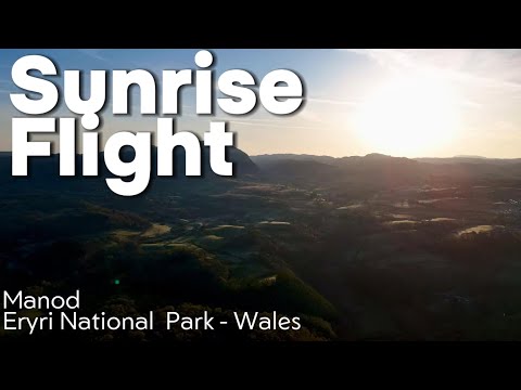 Sunrise Flight Through a Hidden Welsh Valley | Manod Mawr, Snowdonia | 4k aerial cinematic