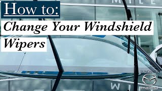 How to Change your Windshield Wipers - 2021 Mazda3 Service Mode