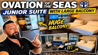 Ovation of the Seas Junior Suite with Large Balcony | Full Cabin Tour & Review