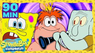 SpongeBob | 90 Minuten der ALLERBESTEN SpongeBob-Momente | Staffel 10 | SpongeBob Schwammkopf
