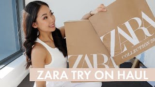 HUGE ZARA HAUL | Unboxing & Try on | Zara Basics July 2020