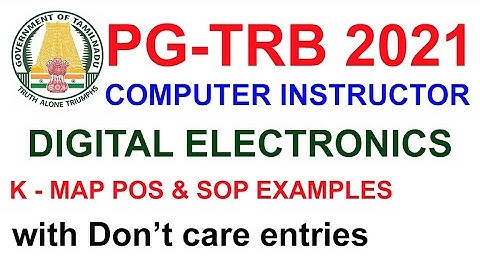 TRB Computer Instructor 💥DIGITAL ELECTRONICS  K- MAP with don