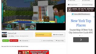Minecraft pe I made a map on MCPEhub