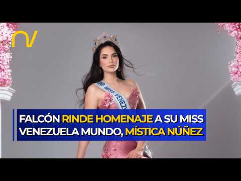 ¡ORGULLO FALCONIANO! Miss Venezuela Mundo Mística Núñez es condecorada en su tierra natal