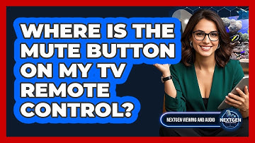 Where Is The Mute Button On My TV Remote Control?