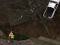 Raw: Massive Sinkhole Opens in PA. Neighborhood