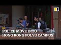 Police enter Hong Kong Polytechnic University campus to gather evidence, clear protesters