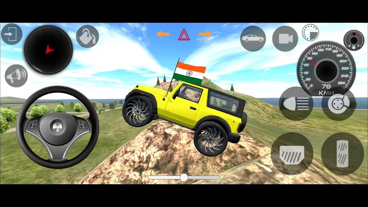 Stand Yellow Thar Village🔥😍 Indian Cars Driving 3D 2025 | New Cars Driving 3D Video Yello Thar 004