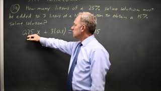 SAT Test 6: Mixture with saline - question #3-19
