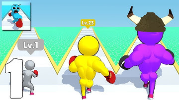 LevelUpRunner - Part1 Gameplay Walkthrough - Max Levels (iOS,Android)