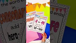 How to Teach Plural Noun Rules Using Posters #shorts
