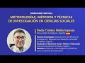 Metodologías, Métodos y Técnicas de Investigación en Ciencias Sociales