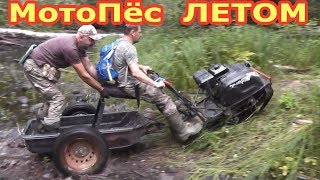 Мотобуксировщик Тофалар и болотный двигатель на выставке в Москве