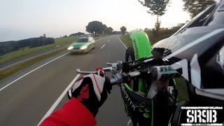 wheelie in front of the police