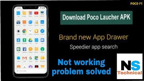 Poco F1 Launcher on any android phone without root || NS Technical ||