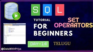 SQL Tutorial -Day 14 🔥|SET Operators|Union vs Union All| SQL in Telugu|Data analyst 