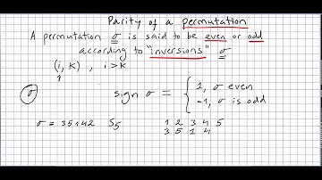 Linear algebra 104, Permutations 2