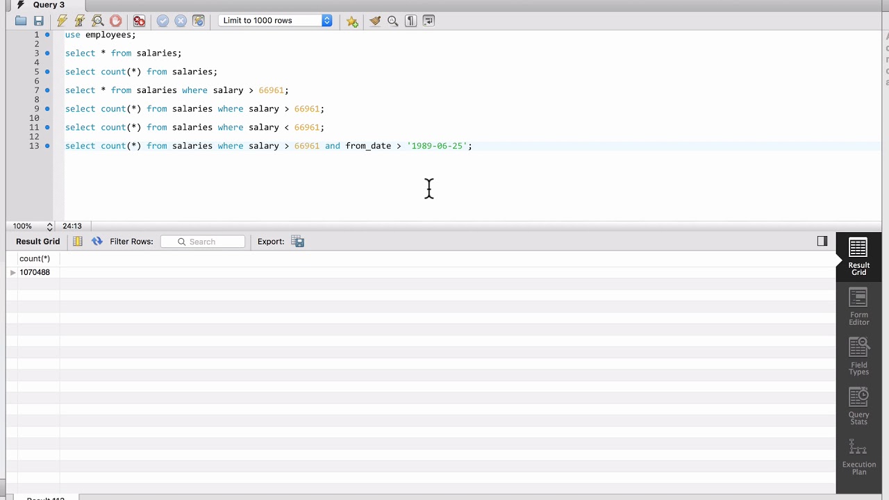 Using Greater Than and Less Than in SQL Where Clause