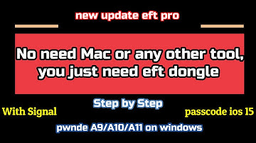 passcode ios 15 free new update eft pro No need Mac or any other tool, pwnde on windows