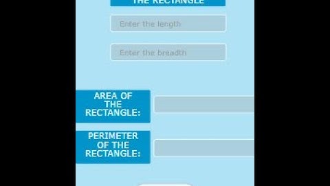 Another calculator by coding (Rectangle area and perimeter calculator)