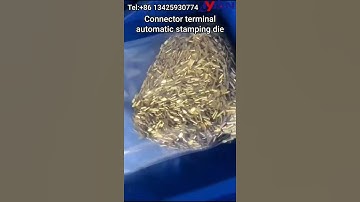 Connector terminal automatic stamping die, automatic progressive die, automatic punching tool