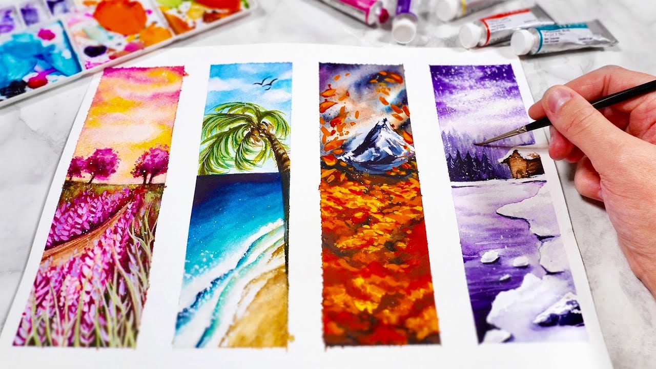 WATERCOLOR PAINTING IDEAS FOR BEGINNERS - Getting Back into ...