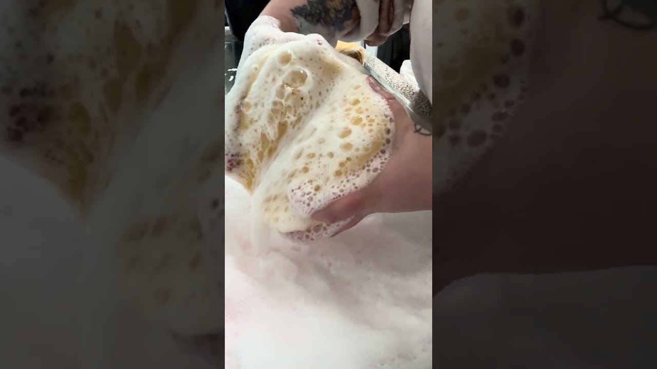 The rinse to the pink overflow 