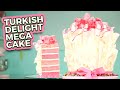 Turkish Delight MEGA CAKE | Rosewater Flavor for Spring Baking | How To Cake It