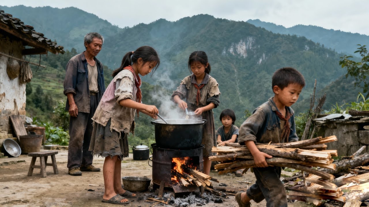 年幼的孩子不仅在家煲汤照顾母亲，还帮助父亲做家务分担压力，尽显孝心与责任感！【农村丑爸爸,记录生活】
