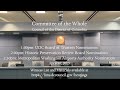 3 Hearings on Nominations: UDC-BOT, HPRB, MWAA