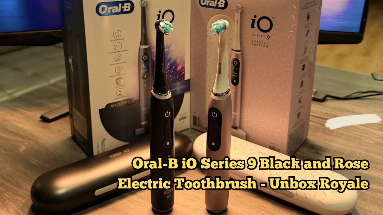 Oral-B iO Series 9 Black and Rose Electric Toothbrush - Unboxing