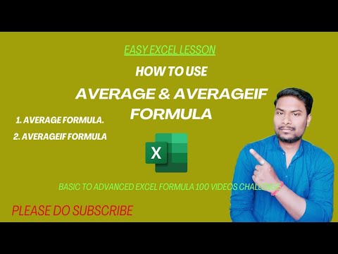 Compare Between AVERAGE Formula & AVERAGEIF Formula in Microsoft Excel ...