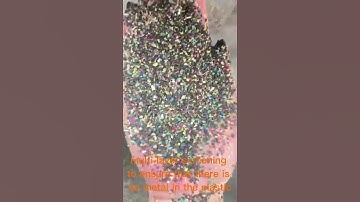 mini electrostatic separator separate plastic and metal #recycle