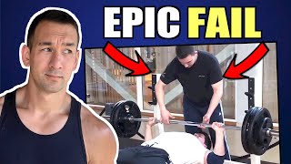 The WORST Gym Spotter Mistake Ever (DONT BE THIS GUY)