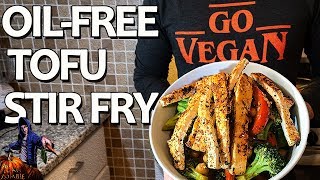 EASY Tofu Stir Fry VEGAN + OIL-FREE