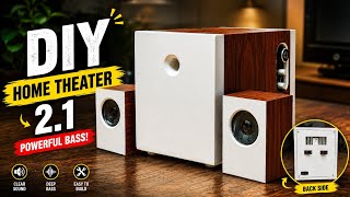 DIY Home Theater 🔥 | Powerful 2.1 Speaker System at Home