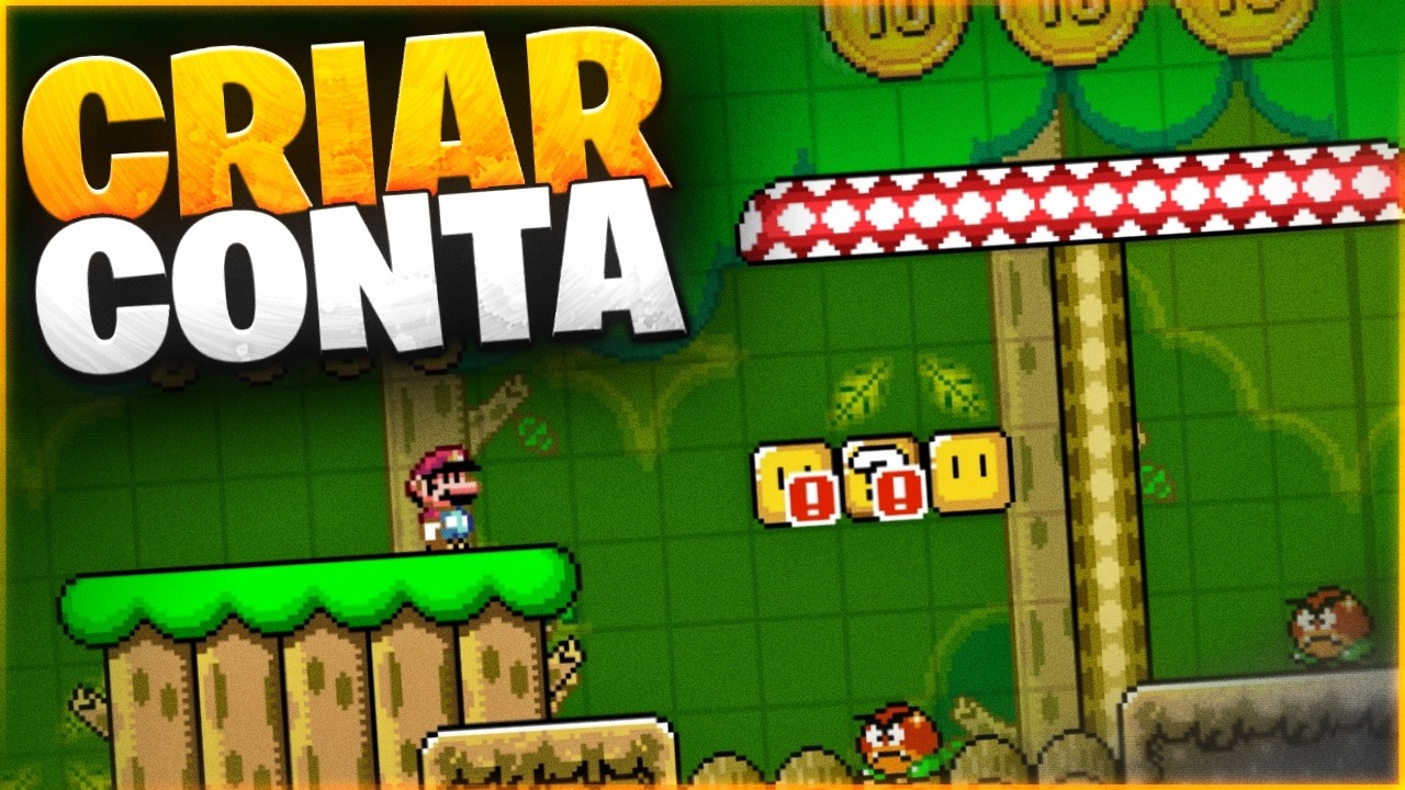 Como CRIAR uma CONTA no SUPER MARIO MAKER WORLD ENGINE - YouTube