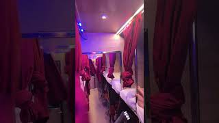 V Kaveri Travels inside of the bus Non AC sleeper/semi sleeper #trending  #vkaveri #travel screenshot 1