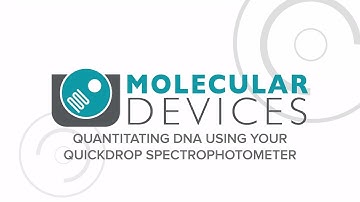 Quantitating DNA using your QuickDrop Spectrophotometer