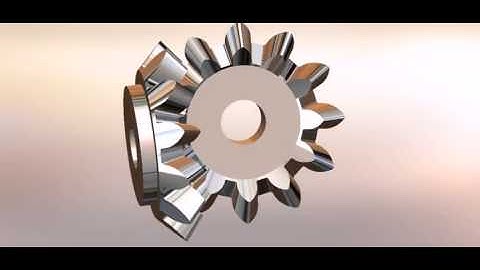 KHK Gears - Miter Gears Animation